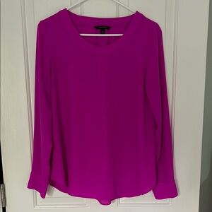 Banana Republic Pink Long Sleeve Relaxed Blouse